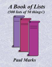 Cover of: A Book of Lists (500 Lists of 50 Things!)