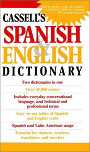 Cover of: Cassell's Spanish and English dictionary by Dutton, Brian.
