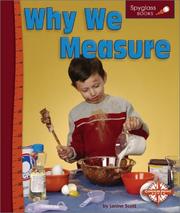 Cover of: Why we measure