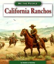 Cover of: California ranchos by Natalie M. Rosinsky