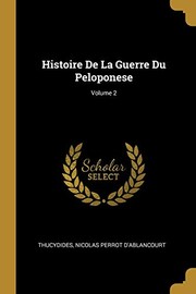 Cover of: Histoire de la Guerre du Peloponese; Volume 2