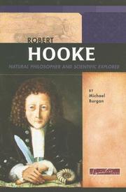 Cover of: Robert Hooke: Natural Philosopher and Scientific Explorer (Signature Lives)