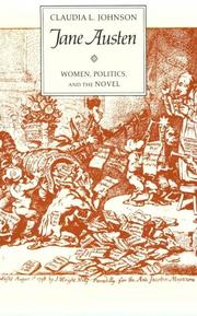 Cover of: Jane Austen: Women, Politics, and the Novel