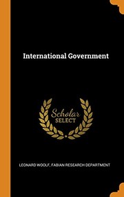 Cover of: International Government