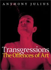 Cover of: Transgressions by Anthony Julius