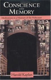 Cover of: Conscience and memory: meditations in a museum of the Holocaust