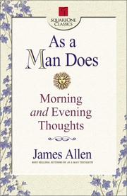 Cover of: As a man does: morning and evening thoughts