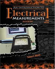 Cover of: Introduction to Electrical Measurements