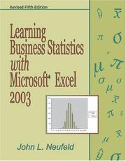 Cover of: Learning Business Statistics With Microsoft Excel 2003