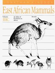Cover of: East African Mammals: An Atlas of Evolution in Africa, Volume 3, Part C by Jonathan Kingdon