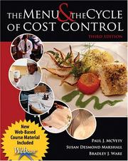 Cover of: The Menu and the Cycle of Cost Control with Webcom