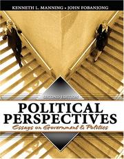 Cover of: Political Perspectives: Essays on Government And Politics