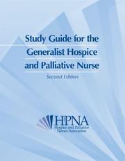 Cover of: Study Guide for the Generalist Hospice and Palliative Nurse