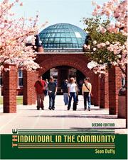 Cover of: The individual in the Community by Sean Duffy