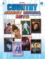 Cover of: Country Sheet Music Hits: Easy Piano