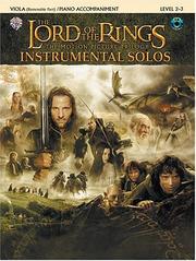 Cover of: Lord of the Rings Instrumental Solos Viola Book: With Piano Accompaniment & CD