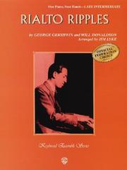 Cover of: Rialto Ripples (Piano Music) by Will Donaldson, Jim Lyke, George Gershwin