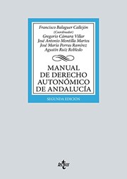 Cover of: Manual de Derecho Autonómico de Andalucía