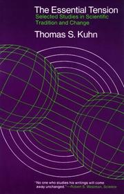 Cover of: The Essential Tension by Thomas S. Kuhn