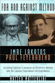 Cover of: For and Against Method by Imre Lakatos, Paul K. Feyerabend