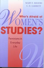 Cover of: Who's Afraid of Women's Studies? by Rogers Mary F., Mary F. Rogers, C. D. Garrett