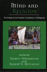 Cover of: Mind and religion: psychological and cognitive foundations of religiosity