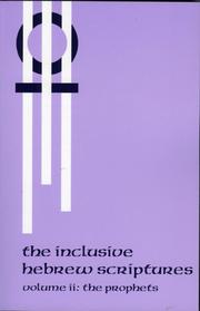 Cover of: The inclusive Hebrew Scriptures.