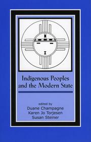 Cover of: Indigenous people and the modern state