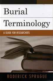 Cover of: Burial terminology: a guide for researchers