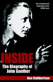 Cover of: Inside: The Biography of John Gunther