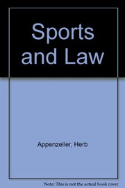 Cover of: Sports and law by Herb Appenzeller ... [et al.].