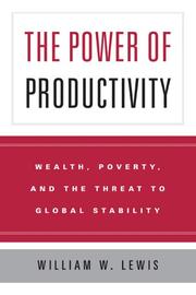 Cover of: The Power of Productivity by William W. Lewis