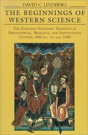 Cover of: The beginnings of Western science by David C. Lindberg