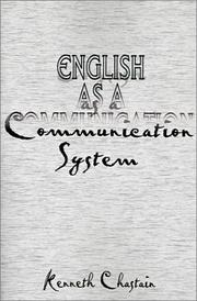Cover of: English As a Communication System