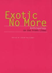 Exotic No More by Jeremy MacClancy