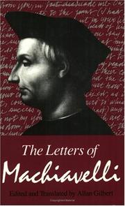 The letters of Machiavelli by Niccolò Machiavelli