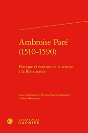 Cover of: Ambroise Pare by Evelyne Berriot-Salvadore, Paul Mironneau