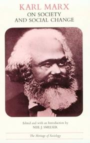 Cover of: Karl Marx on Society and Social Change: With Selections by Friedrich Engels (Heritage of Sociology Series)