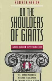 On the shoulders of giants by Robert King Merton