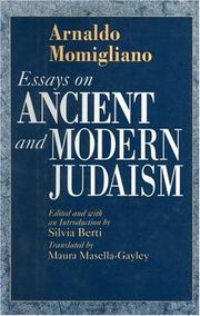 Cover of: Essays on ancient and modern Judaism