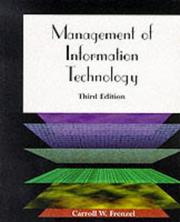 Cover of: Management of Information Technology by Carroll Frenzel