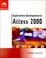 Cover of: Applications Development in Microsoft Access 2000 (New Perspectives Series)