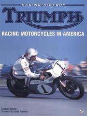Cover of: Triumph racing motorcycles in America