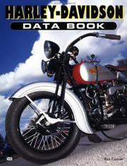 Cover of: Harley-Davidson data book by Rick Conner