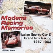 Cover of: Modena Racing Memories by Graham Gauld