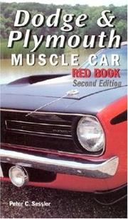 Cover of: Dodge & Plymouth Muscle Car Red Book, 2nd Ed.