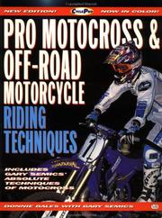 Cover of: Pro motocross & off-road motorcycle riding techniques by Donnie Bales
