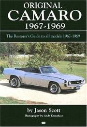 Cover of: Original Camaro 1967-1969 by Jason Scott