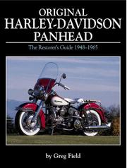 Cover of: Original Harley-Davidson Panhead  The Restorer's Guide 1948-1965 by Greg Field