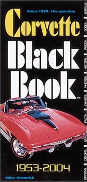 Cover of: Corvette Black Book 1953-2004